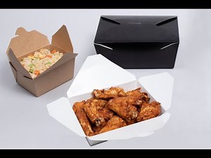 Folding Paper Takeout Boxes