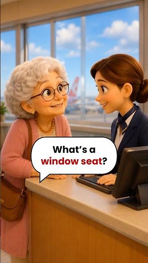 Window Seat or Aisle Seat? ✈️ | English Conversation Practice #learnenglish #airportenglish #esl