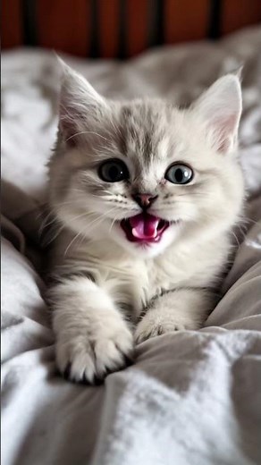 🐱 CUTEST SILVER TABBY KITTEN KNOWS IT'S ADORABLE! Watch These Irresistible Meows! 😻