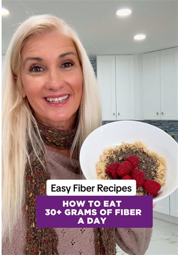 Getting over 30 grams of fiber a day is easier than you think. Mary our Gut Health Educator breaks it down ⬇️ 🥣Breakfast: Oatmeal Chia seeds Raspberries ~ 20 grams of Fiber Snack Option 1: Half a cup of Pistachios ~ 6 grams of Fiber or a full cup for ~12 grams of fiber. 🍎🍐Snack Option 2: Apple or Pear Almond Butter ~ 9 grams of fiber. 🫘Lunch or Dinner: Add Lentils to your protein for ~ 8 grams of fiber. #guthealth #HealthyLiving #FiberFoods #WellnessTips #DigestiveHealth