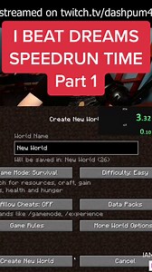 Minecraft Speedrun: I beat @dreamwastakenwastaken in his 1.16 time. I...