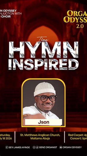 ✨ MEET OUR NEXT FEATURED PERFORMER – JSON! ✨ Every unforgettable concert is made even more special by exceptional voices, and we’re excited to introduce JSON as one of the featured performers at ORGAN ODYSSEY 2.0. A brilliant singer with remarkable vocal artistry and an engaging stage presence, JSON has a unique ability to connect with audiences through every performance. His passion for music and commitment to excellence make him an artist you won’t want to miss. Get ready to be inspired as JSO
