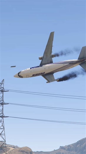 Boeing 737 Accidentally Collided With Tower One Wing Broke & Plane Crashed Gtav