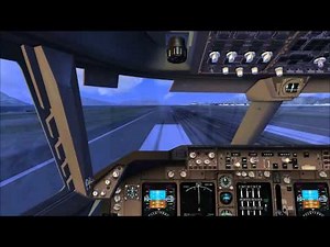Cockpit Cathay Pacific 747-400 Take Off Hong Kong