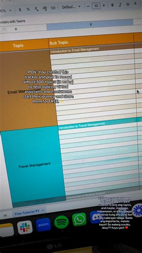 6.8K views · 630 reactions | AYAN NA!! ALAM NIYO NA KAPAG MAY TRACKER NA SI BRAYARN!!!  GRABE!!! Almost 300 topics 勞勞勞 Maa-access niyo ito very soon sa learning portal. Promise hindi ka susuko ah?? ❤️ I’m here for you!! ☺️ #videotutorials #vatutorials #tutorials #tips #virtualassistant #freelancer #freelancing #phfreelancers #career #careertips #brayarn | Brayarn | Facebook