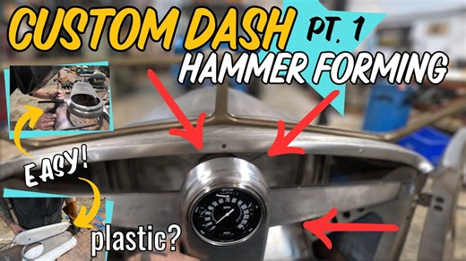 HOW TO: Make a SIMPLE PLASTIC HAMMER FORM for Sheet Metal - Custom Dash For The Make It Kustom 1931 Model A Roadster - BangShift.com