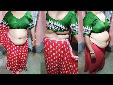 Saree draping new style for Indian village Aunty | hot Aunty | Saree Change | Saree lover |