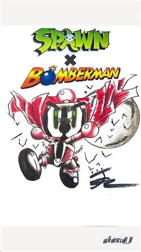 Spawn X BomberMan | Speed Drawing #art #speedart #drawing #sketch #spawn #bomberman #capcomgames