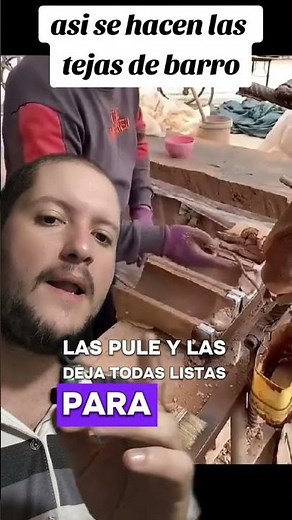 Así se hacen las tejas de barro