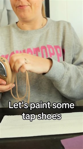 That Dance Mom Amber on Instagram: "Painting tap shoes… Sand with high grit Clean with rubbing alcohol (Or use the prep solution) Paint…a lot of coats with ample dry time Sand again, gently More coats Matte sealer, a couple coats, sanding in between would be good too, but I was short on time. Rhinestones coming later Paint linked in Amazon storefront in bio #dancemom #dancelife #tapshoes #dancemomthings #doubleeliteplatinum"