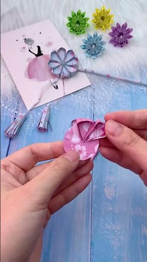 🌸 DIY Flower Pen in 60 Seconds | Cute & Easy Craft