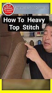 Master Heavy Top Stitch & French Stitch for DIY Upholstery Beginners #shorts