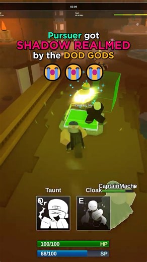 Pursuer got SHADOW REALMED by the DOD GODS 😭😭😭 #roblox #dieofdeath