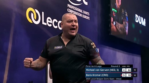 858K views · 9.3K reactions | BORIS BEATS MVG!  What a moment for Boris Krcmar! The Croatian celebrates his first big stage victory over Michael van Gerwen to book his place in the last 16 at the Belgian Darts Open!  Chris Dobey v Dirk van Duijvenbode  bit.ly/PDCTVLive | #ET1 | Professional Darts Corporation | Facebook