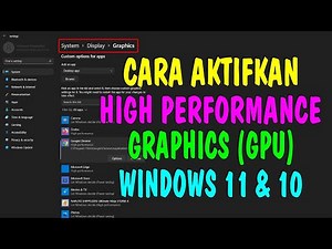 How to Enable High Performance GPU in Windows 11 and 10