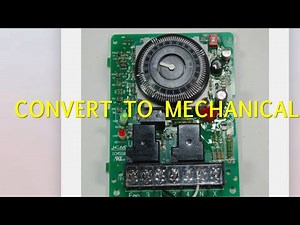 Convert a solid state timer to a mechanical timer on true 2 door reach in Freezer