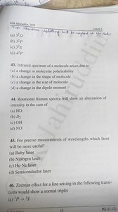 Fine structure splitting will be highest at the state:(a) 3²D... | Filo