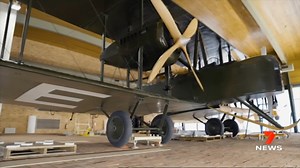 A delicate mission is underway at Adelaide Airport to preserve an aviation icon. After years of campaigning, the Vickers Vimy flown by Sir Ross and Keith Smith is moving to a new home for the recognition it deserves. 7NEWS Adelaide at 6pm | www.7NEWS.com.au #7NEWS | 7NEWS Adelaide