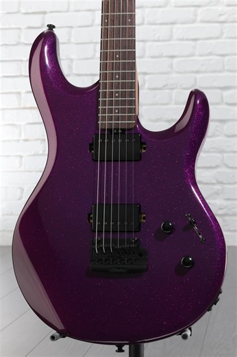 Sterling By Music Man LK100 Steve Lukather Signature Electric Guitar - Purple Sparkle, Rosewood Fingerboard