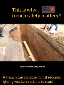 ⚠️This is why trench safety matters. ⚠️ Trenching work is one of the most dangerous tasks in construction. This reminds us how deadly it can be when safety measures are overlooked. A trench can collapse in just seconds, giving workers no time to react — often resulting in serious injuries or even fatalities. Stay alert. Follow safety procedures. Safety saves lives. #TrenchSafety #WorkSafe #ConstructionSafety #SafetyFirst #ZeroAccident #StopThinkAct #StayAlertStaySafe #OSH #HazardAwareness | Nadi