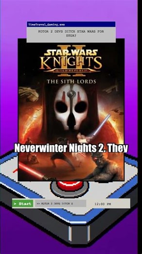 KOTOR 2 Devs DITCH Star Wars For SEGA?