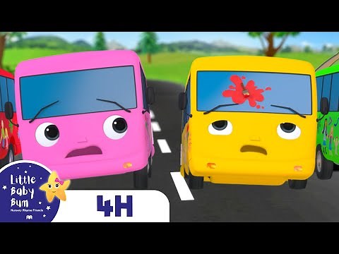 Bus Wash Song | Four Hours of Little Baby Bum Nursery Rhymes and Songs