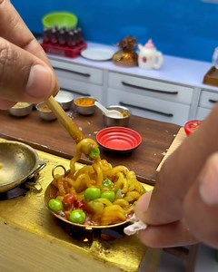 Miniature Spicy Masala Maggie in Mini Kitchen | Mini Kitchen | Mini Kitchen
