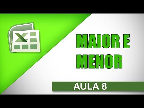 Excel Aula 8 - Função Maior e Menor