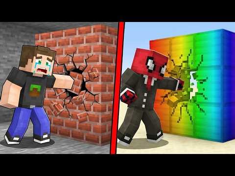 ZENGİN vs FAKİR: Duvar Kırma Yarışı (Minecraft)
