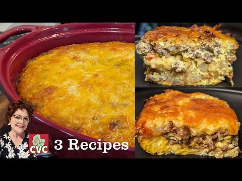 3 Breakfast Casseroles - Step by Step - Southern Cooking - Swaggerty Sausage