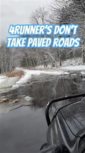 Thin Ice Pond #4runner #toyota4runner #offroad #4thgen4runner #ice #christmas #winter #snow #wheels