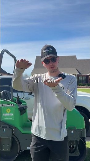 Lawn leveling 101 #landscaping #lawncare #pga #oklahoma