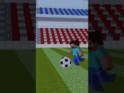 Help Steve Score in Minecraft Animation