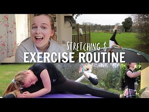 Daily Stretching & Exercise Routine (gymnastics themed)