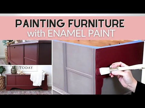 Painting Furniture with Enamel Paint | Sherwin Williams Emerald Urethane Trim Enamel