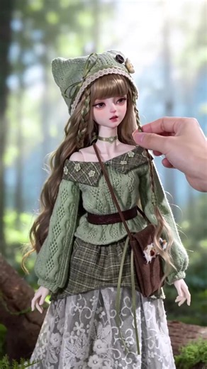💛ShugaFairy 1/4 Joan complete set, forest girl style, mint green knit plaid lace skirt, cool yet soft and cute, with movable resin joints https://s.click.aliexpress.com/e/_c2vVKILR #balljointeddoll #bjdphotography #bjddoll #dollstagram #abjd