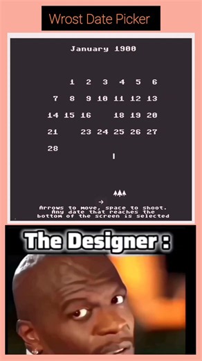 Unique Date Picker 📅 | Wrost UI/UX #coding #memes #shorts #funny ‪@LearnComputerWithRCS‬