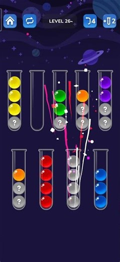 Ball sort puzzle level 26 #ballsortpuzzle #ballsortpuzzlegameplay #ballsort #ytshorts