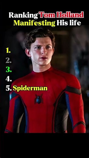 Ranking Tom Holland Manifesting His Life 😂🔥 | Top 5 #shorts