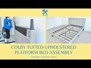 ZINUS Lottie Upholstered Platform Bed Assembly aka Upholstered Stitched Platform Bed with USB Ports