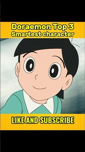 Top 3 smartest character in Doraemon #cartoonfacts #doraemon #doremonfact