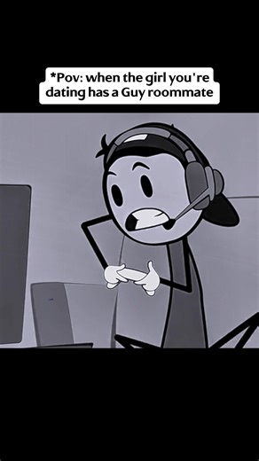 #animation #funny #usa #fyp | girl and guy roommate