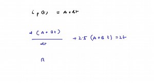 The voltage source shown in Figure P4.51 is called a ramp function. Assume that iL(0)=0. Write the differential equation for iL(t), and find the complete solution. [Hint: Try a particular solution of the form .ip(t)=A B t.] (FIGURE CAN'T COPY | Numerade