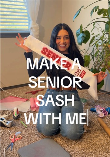 DIY Senior Sash Craft for Cheerleaders