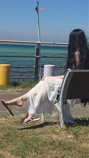 shoe dangling #flipflops #longhair #feet #dangling