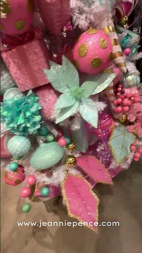 Flocked Pastel Christmas Tree | Dallas Market Inspo