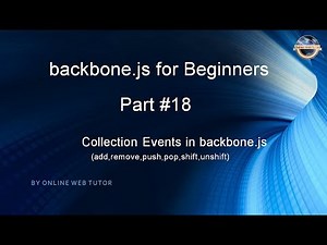 Mind Luster - Learn Learn backbone js tutorial from scratch for beginners Part 18 Collection Events in backbone js