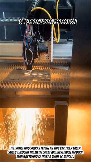 CNC Fiber Laser Perfection: Industrial Manufacturing #shorts