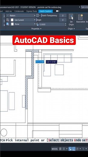 Hatch not visible | EASY FIX | #shorts #autocad #autocad2d