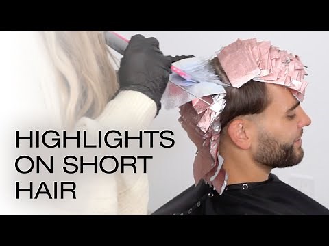 Full Head Highlights on Short Hair Tutorial | Back to Back Foiling Technique | Kenra Color